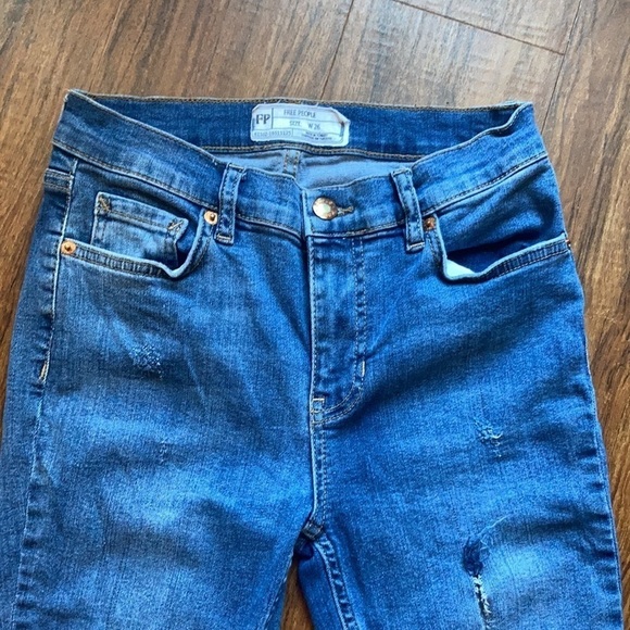 Free People great heights fringe skinny jeans size 26 - Picture 9 of 11